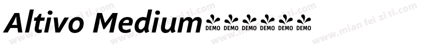 Altivo Medium字体转换